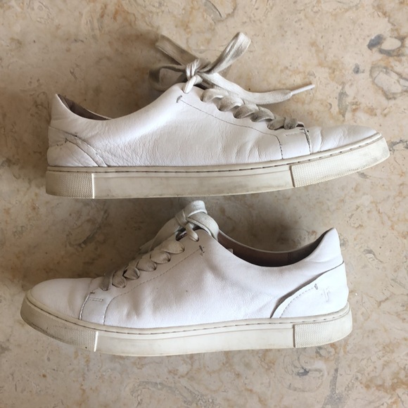 Frye Women’s White Ivy Tennis Sneakers 8.5M - Picture 9 of 15
